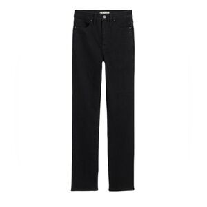 Madewell Stovepipe Skinny Jeans in Black Rinse Wash